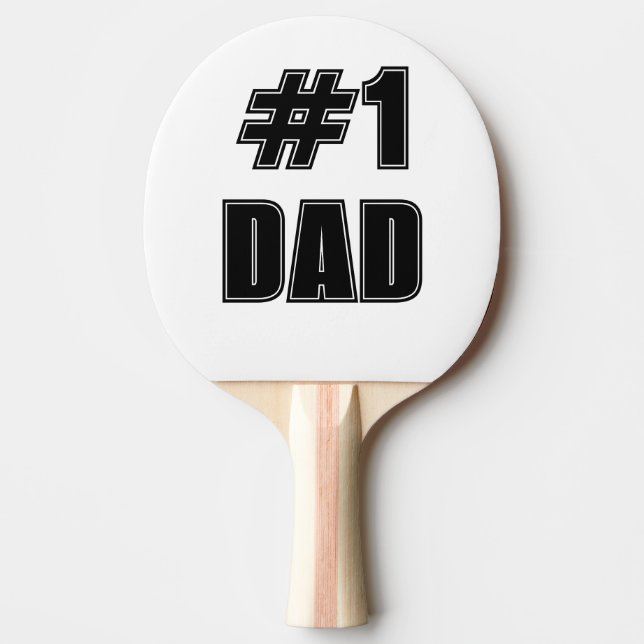 All-Star Number 1 Pappa Varsity-teckensnitt Pingisracket (Framsidan)
