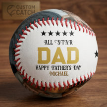 All Star Pappa Foto Baseball Fars Dag personlig