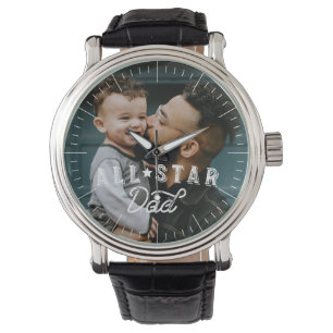 All Star Pappa Foto från Lycklig Fars dag Armbandsur