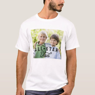 All Star Pappa Foton Lycklig Fars dag Fullt T Shirt