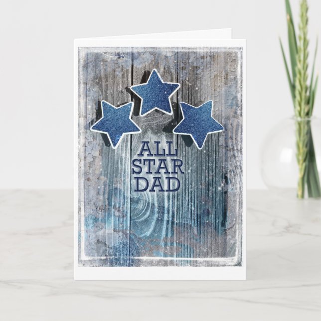 All Star Pappa gratulationskort Kort (Framsida)