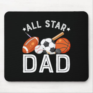 All Star Pappa till Födelsedags Pojken Sketll Fotb Musmatta