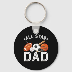 All Star Pappa Till Födelsedags Pojken Sketll Fotb Nyckelring