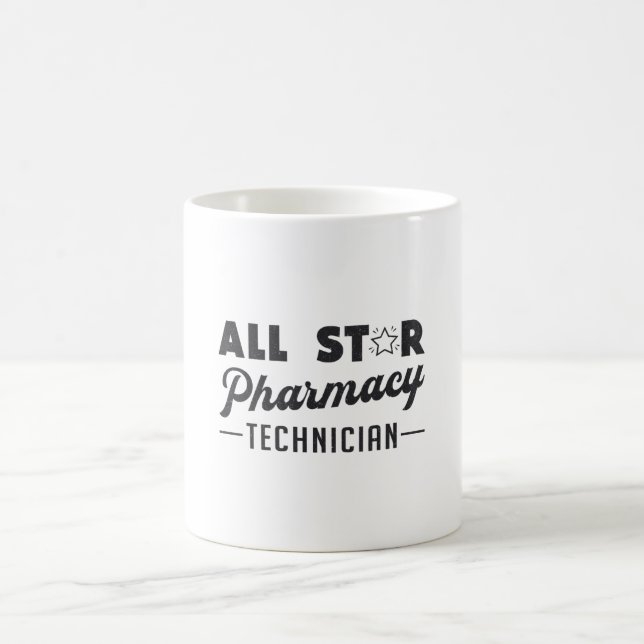 All Star Pharmacy Technician Medicine Kaffemugg (Center)