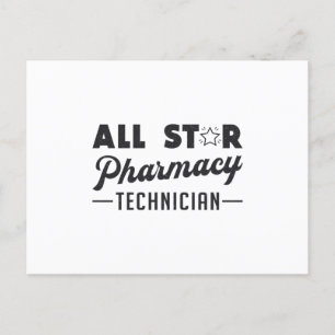 All Star Pharmacy Technician Medicine Vykort