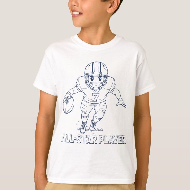 All-Star Player Football Shirt - Jersey #7 T Shirt (Framsida)