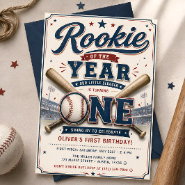All Star Rookie Baseball 1-årsfest Inbjudningar