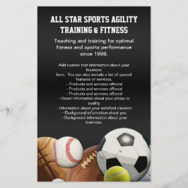 All Star Sports Bollar med brickvägg Flygblad