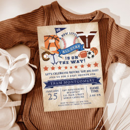 All Star Sports Boy Shower-inbjudan Inbjudningar