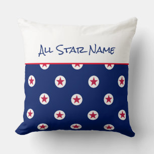 All Star Sports NAMN Rött vitt blått Excellence Kudde