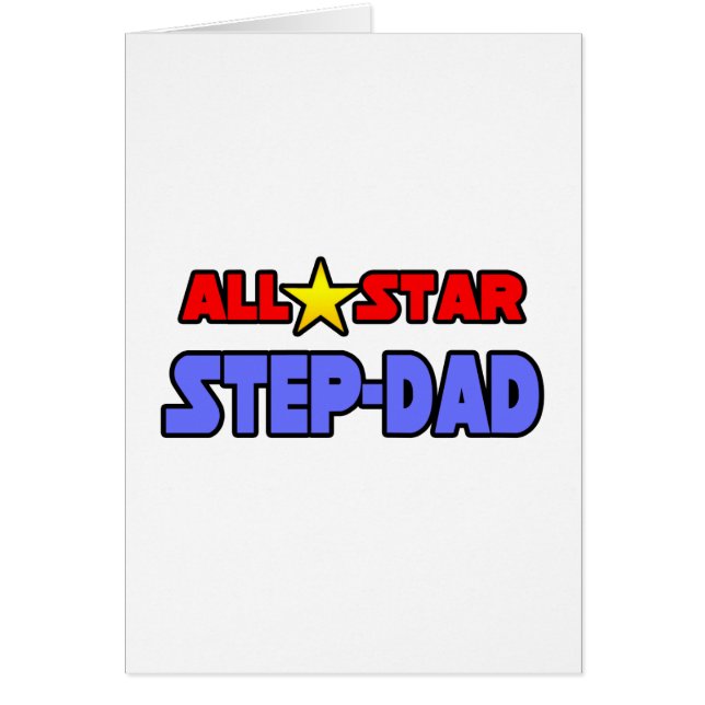 All Star Step-Pappa Hälsningskort (Framsidan)