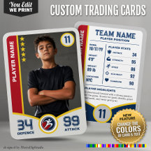 All Stars Anpassningsbar Trading Card Redigerbara