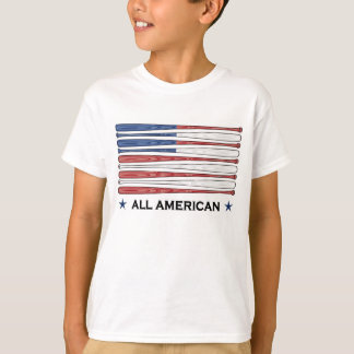 All t-skjorta för amerikanbaseballflagga tröja