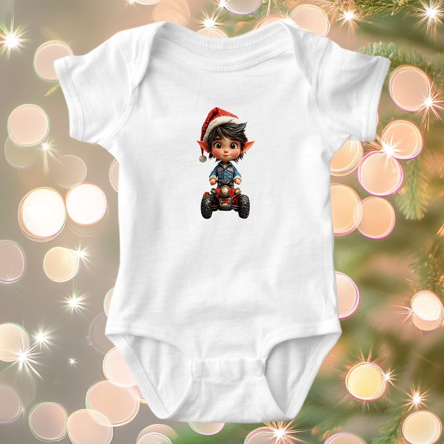 All-Terrain Jul Elf Baby Bodykostym T Shirt (Skapare uppladdad)