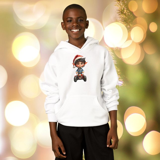 All-Terrain Jul Elf Boy's Hoodie T Shirt (Skapare uppladdad)