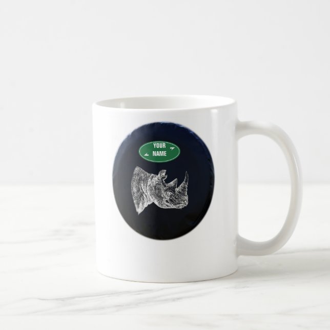 All Terrainnoshörningmugg. Personlig Kaffemugg (Höger)