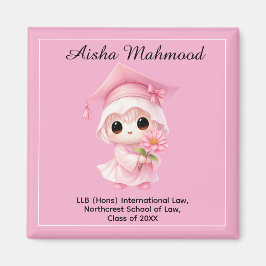 🎓 All text anpassad Chibi Rose Examen Magnet