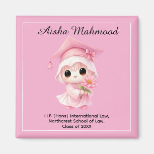 🎓 All text anpassad Chibi Rose Examen Magnet