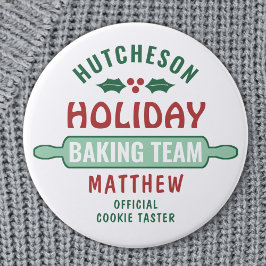 All Text Helgdag Baking Team Family Cute-jul Knapp