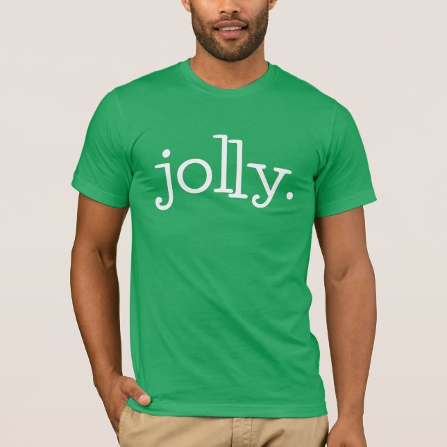 All text Simple Modern Typography jolly. Jul T Shirt (Framsida)