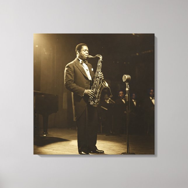 All That Jazz, av Natasha Us   Canvastryck (Framsida)