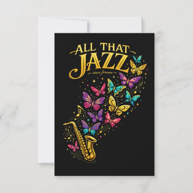 All That Jazz Tack Kort (Framsida)