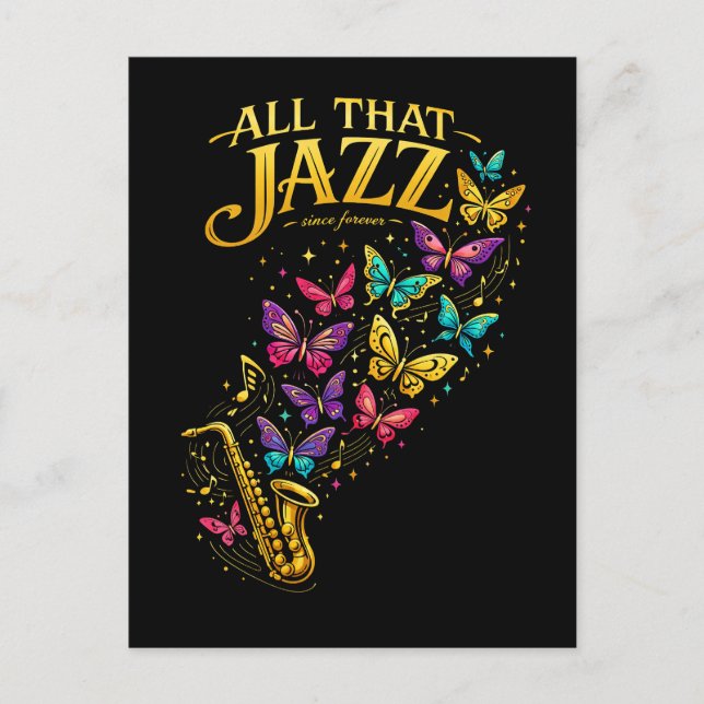 All That Jazz Vykort (Framsida)