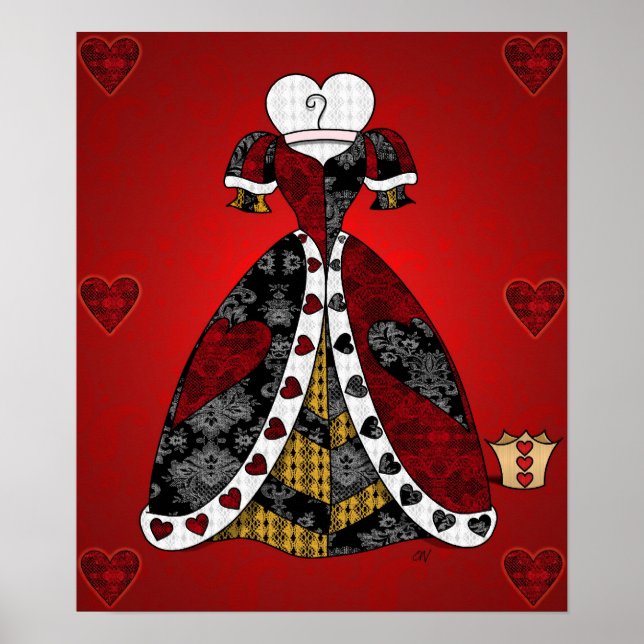 'All the Queen's Hearts' Skriv ut Poster (Framsidan)
