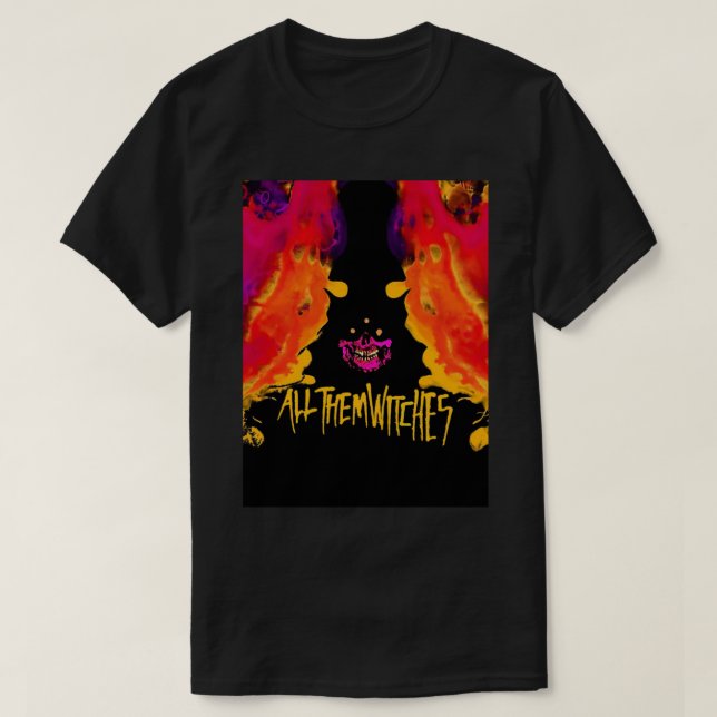 All them witches ATW colourful skull  (2) T Shirt (Design framsida)