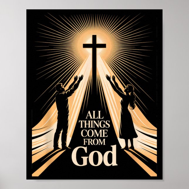 All Things Come From God Christian Worship Unity  Poster (Framsidan)