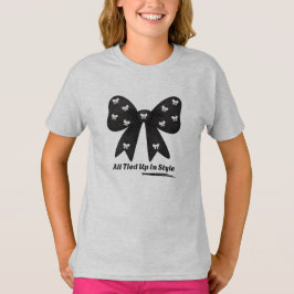 All Tied Up In Style – Chic Minimalist Bow T-Shirt