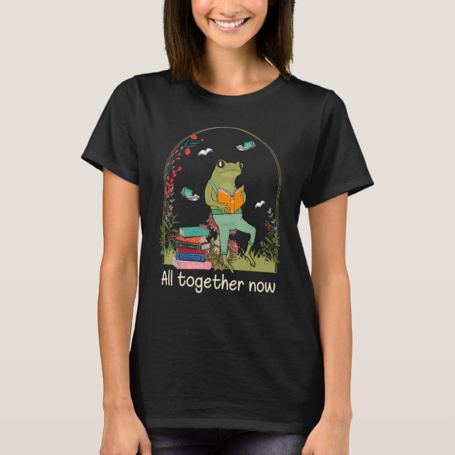 All Together Now Summer Reading 2023 Cute Frog Rea T Shirt (Framsida)