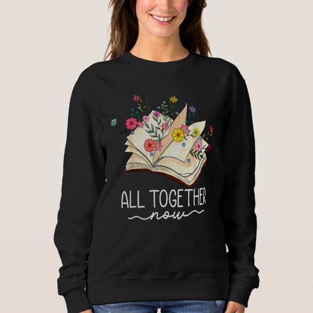 All Together Now Summer Reading 2023 Library Books T Shirt (Framsida)