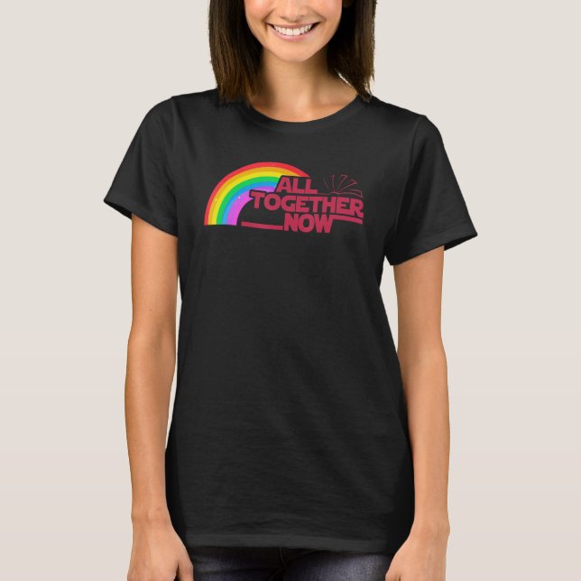 All Together Now Summer Reading 2023 Rainbow Book  T Shirt (Framsida)
