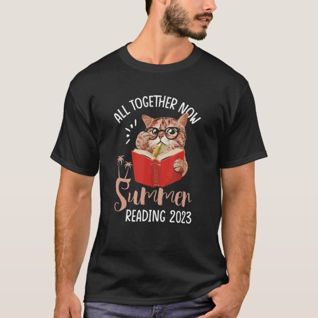 All Together s Now Summer Reading 2023 Book Cat Li T Shirt (Framsida)