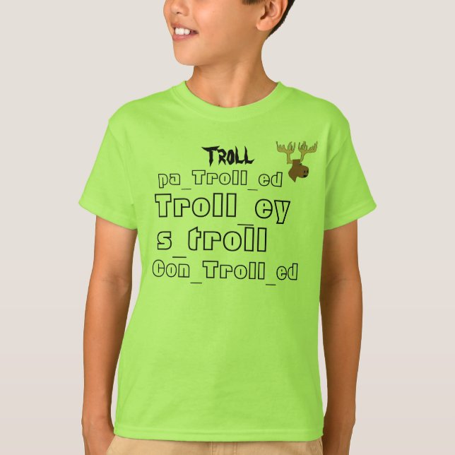 all trollord och iTrollArmy logotyp Tee (Framsida)