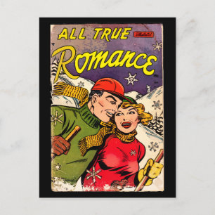 All True Romantik #3 - Vintage Tecknad Bok Vykort