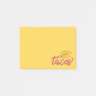 All tuesdays lead to tacos post-it block