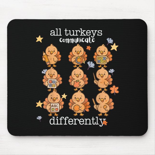 All Turkeys Communicate Differently Thanksgiving A Musmatta (Framsidan)