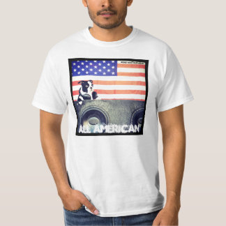 All utslagsplats för amerikanBoston Terrier Tee