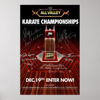 All Valley Karate-tecken Poster