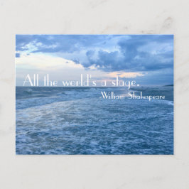 All värld är en scen vykort