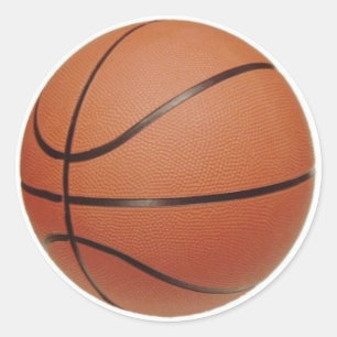 All-värld basketklistermärke runt klistermärke