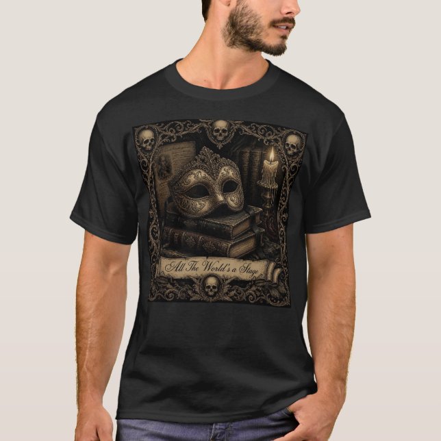 All världens en scen t shirt (Framsida)