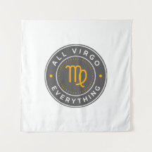 All Virgo Everything Officiell Logotyp Väggväv