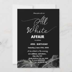 All vit affär eller party inbjudningar