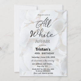 All White Affair eller vit fest är en typ av evene Inbjudningar