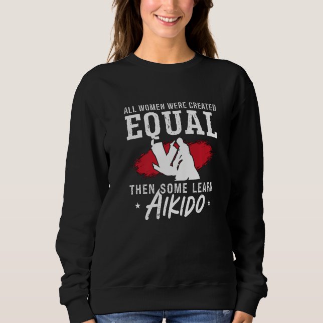 All Women Were Created Martial Samurai Fighter Aik T Shirt (Framsida)