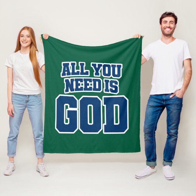 All you need is God Fleecefilt (På plats)