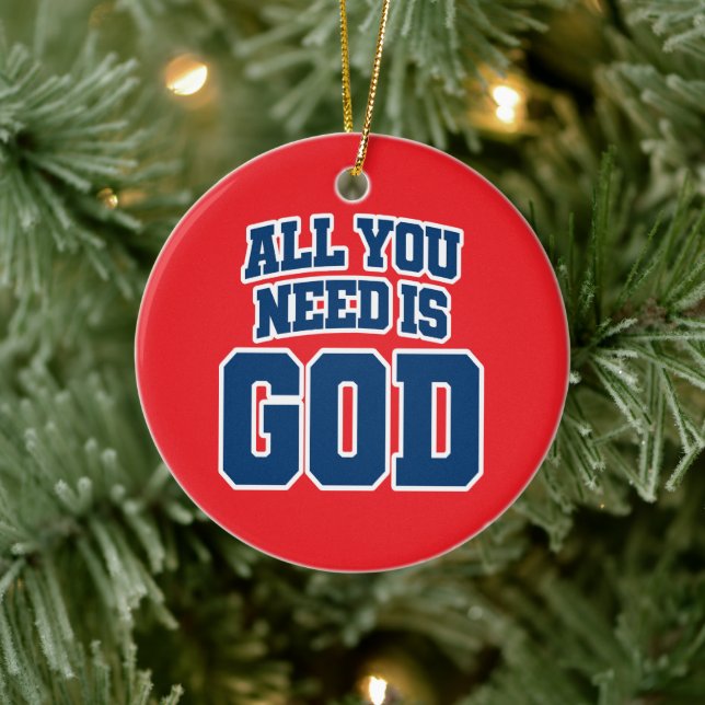 All you need is God Julgransprydnad Keramik (Träd)